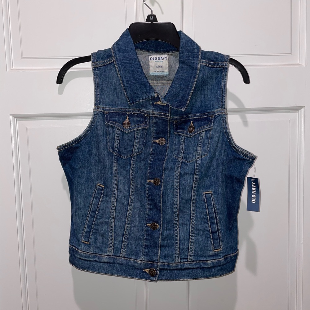 Old Navy denim vest, size medium